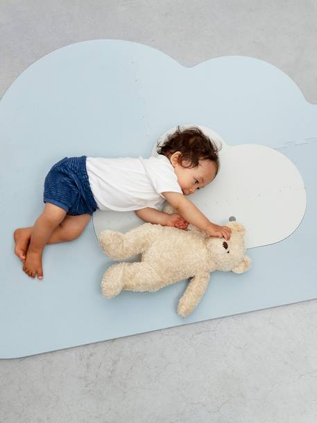 Tapis d'éveil Nuage Small - QUUT BLEU CIEL+GRIS PERLE+ROSE POUDRE 4 - vertbaudet enfant 