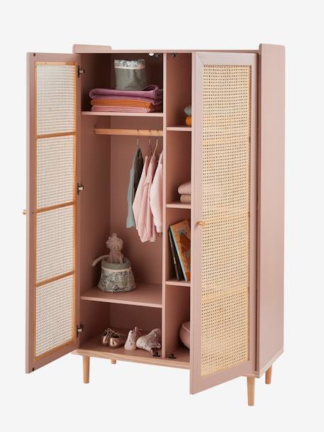 Armoire cannage POÉSIE rose+vert 5 - vertbaudet enfant 