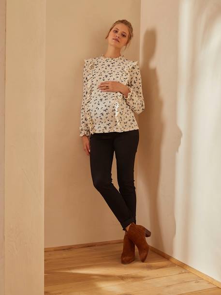 Jean de grossesse slim bandeau sans couture BRUT+DOUBLE STONE+Noir 20 - vertbaudet enfant 