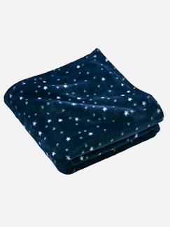 Couverture essentiels en microfibre imprimée étoiles  - vertbaudet enfant