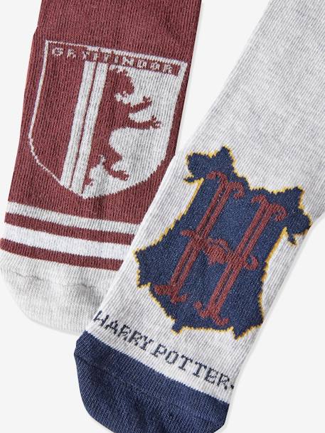 Lot de 2 paires de chaussettes Harry Potter® Gris / bordeaux 3 - vertbaudet enfant 
