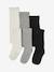 Lot de 3 paires de collants fille lot encre+Lot gris chiné moyen+marine+prune+rose poudré+vieux rose 3 - vertbaudet enfant 