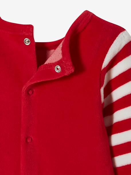 Pyjama 2 pièces en velours bébé Noël rouge brique 5 - vertbaudet enfant 