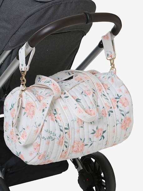 Sac à langer Baby Roll en gaze de coton eau de rose+ivoire imprimé 7 - vertbaudet enfant 