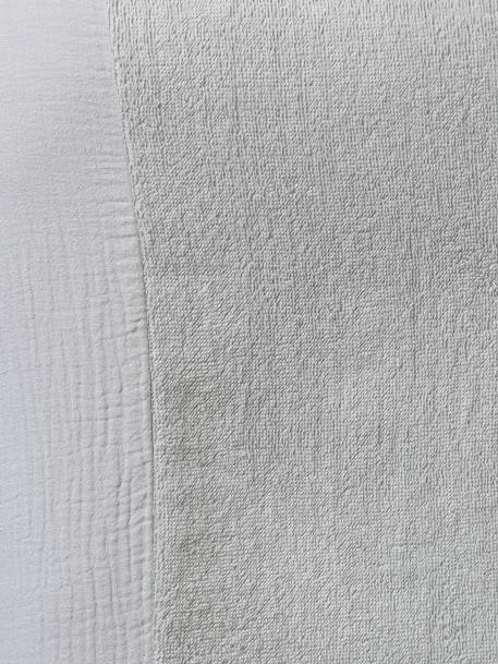 Housse matelas à langer bi-matière gaze de coton/éponge Babylone+vert céladon 6 - vertbaudet enfant 