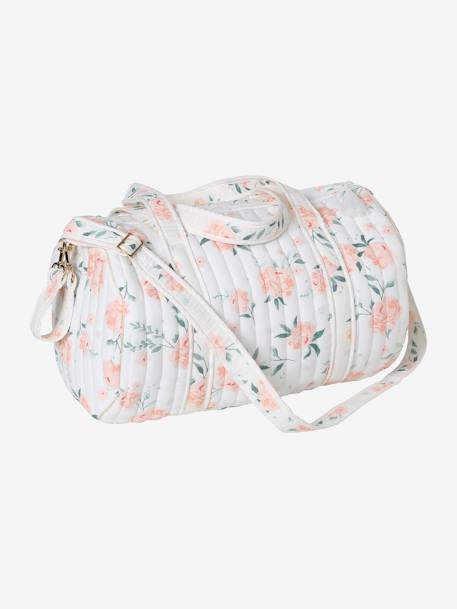 Sac à langer Baby Roll en gaze de coton eau de rose+ivoire imprimé 5 - vertbaudet enfant 