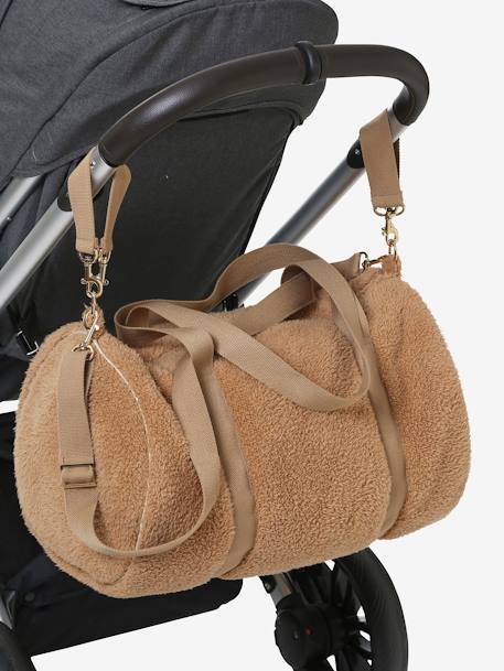 Sac à langer Baby Roll en peluche beige+café 8 - vertbaudet enfant 