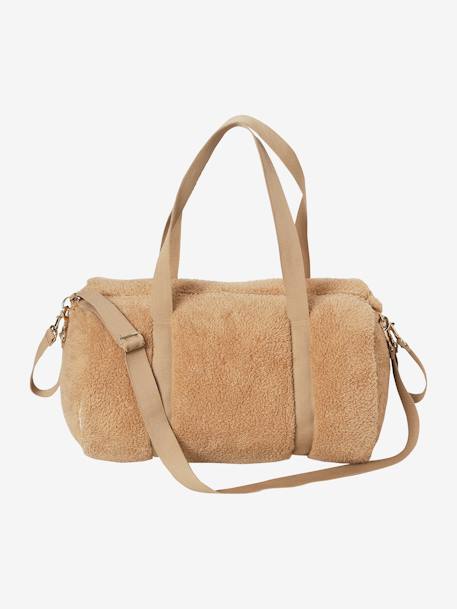 Sac à langer Baby Roll en peluche beige+café 5 - vertbaudet enfant 