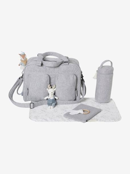Sac à langer multipoches Family gris chiné 2 - vertbaudet enfant 