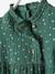 Robe bébé fille en gaze de coton ouverture décalée vert foncé imprimé 4 - vertbaudet enfant 