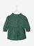 Robe bébé fille en gaze de coton ouverture décalée vert foncé imprimé 3 - vertbaudet enfant 