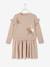 Robe de fête bi-matière fille étoiles en sequins fille rose 1 - vertbaudet enfant 