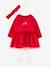 Robe de fêtes effet 2 en 1 et son bandeau bébé rouge brique 2 - vertbaudet enfant 