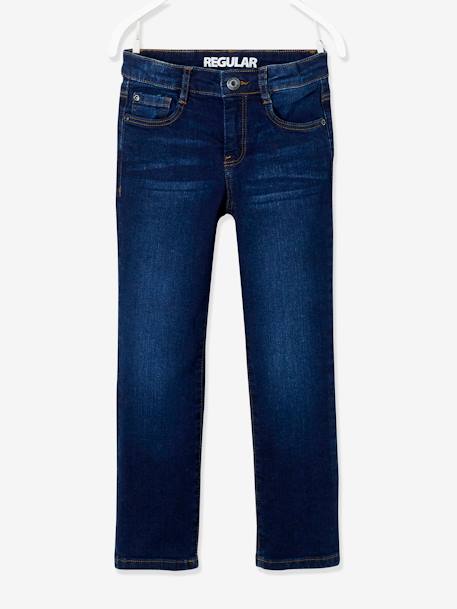 Jean garçon droit morphologique MEDIUM garçon DENIM BRUT+STONE 3 - vertbaudet enfant 