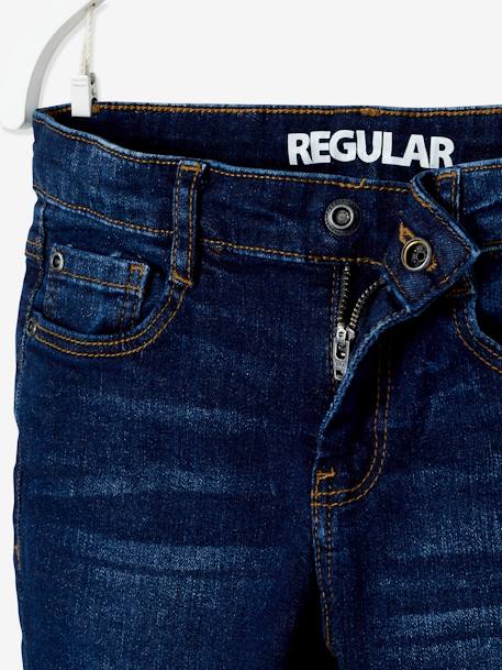 Jean garçon droit morphologique FIN DENIM BRUT+STONE 5 - vertbaudet enfant 
