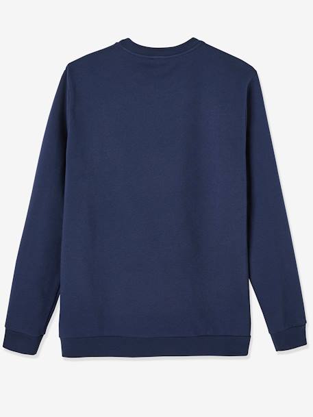 Sweat homme notre Chouette Famille collection capsule  fabrication française MARINE GRISE 2 - vertbaudet enfant 