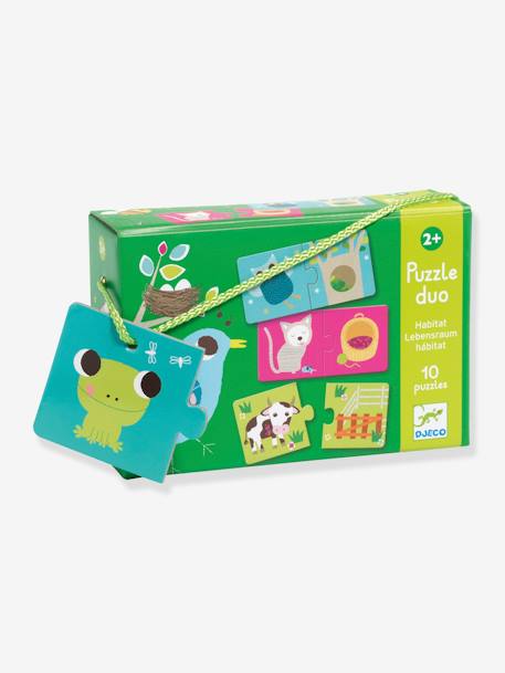 Puzzle Duo Habitat - MULTICOLORE 1 - vertbaudet enfant 