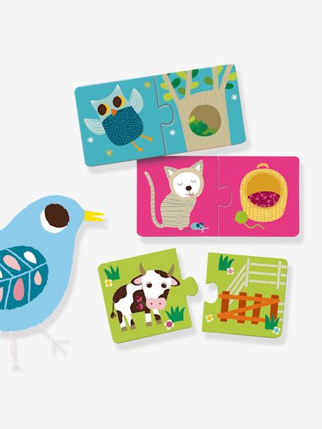 Puzzle Duo Habitat - MULTICOLORE 4 - vertbaudet enfant 
