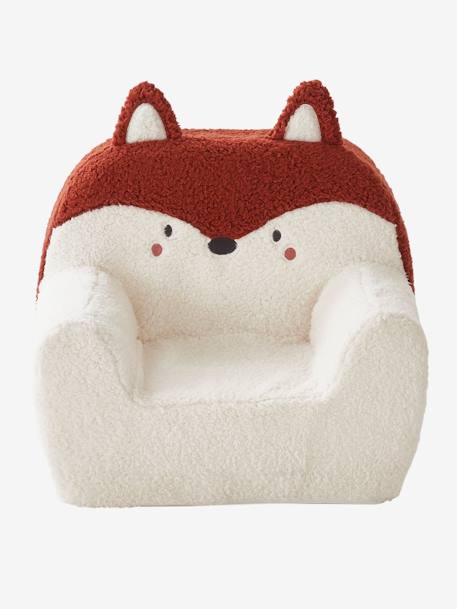 Fauteuil en mousse et fausse fourrure Renard Blanc renard 5 - vertbaudet enfant 
