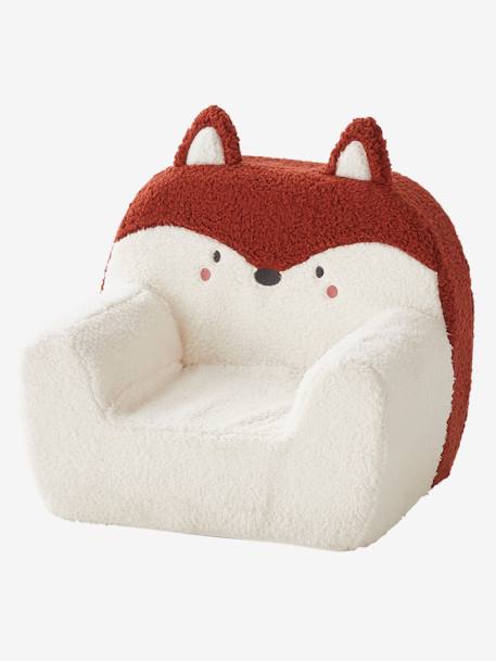 Fauteuil en mousse et fausse fourrure Renard Blanc renard 4 - vertbaudet enfant 