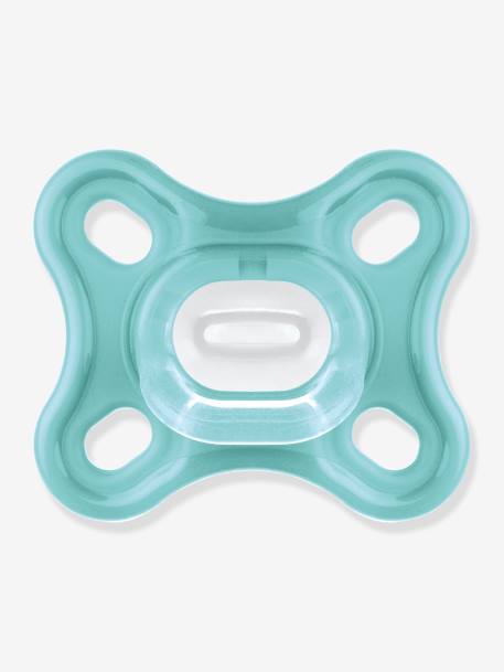 Lot de 2 sucettes nouveau-né en silicone Comfort Bleu + vert+Rose + violet 2 - vertbaudet enfant 