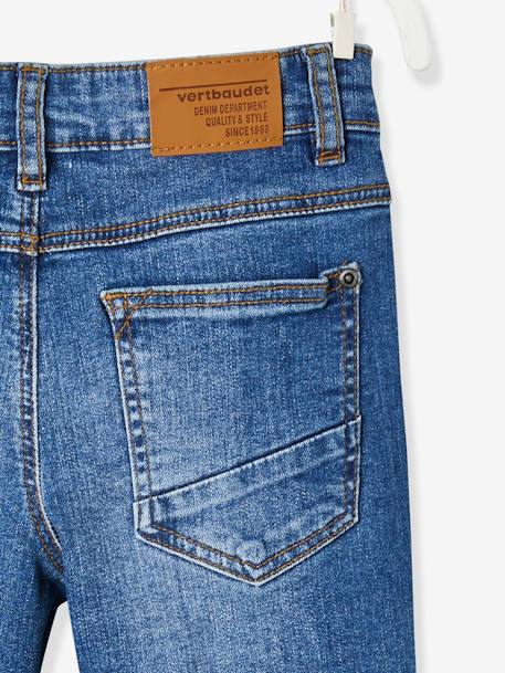 Jean garçon droit morphologique MEDIUM garçon DENIM BRUT+STONE 15 - vertbaudet enfant 