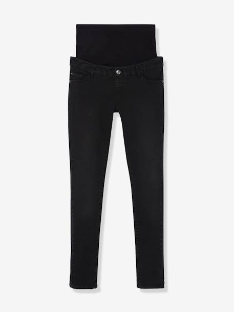 Jean de grossesse skinny bandeau sans couture Denim brut+Gris foncé 11 - vertbaudet enfant 