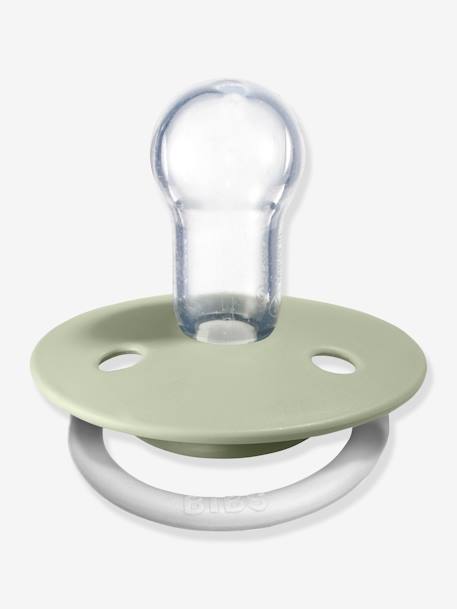 Lot de 2 sucettes-tétines De Lux en silicone BIBS Gris fer + bleu layette+Ivoire + rose poudré+Terracotta + rose poudré+Vert amande + gris nuage 19 - vertbaudet enfant 