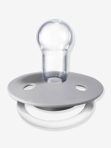 Lot de 2 sucettes-tétines De Lux en silicone BIBS Gris fer + bleu layette+Ivoire + rose poudré+Terracotta + rose poudré+Vert amande + gris nuage 20 - vertbaudet enfant 