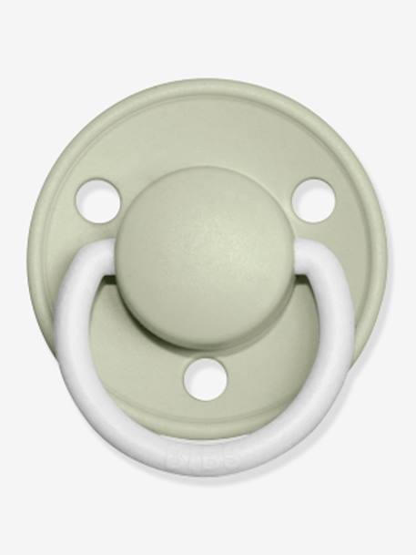 Lot de 2 sucettes-tétines De Lux en silicone BIBS Gris fer + bleu layette+Ivoire + rose poudré+Terracotta + rose poudré+Vert amande + gris nuage 18 - vertbaudet enfant 