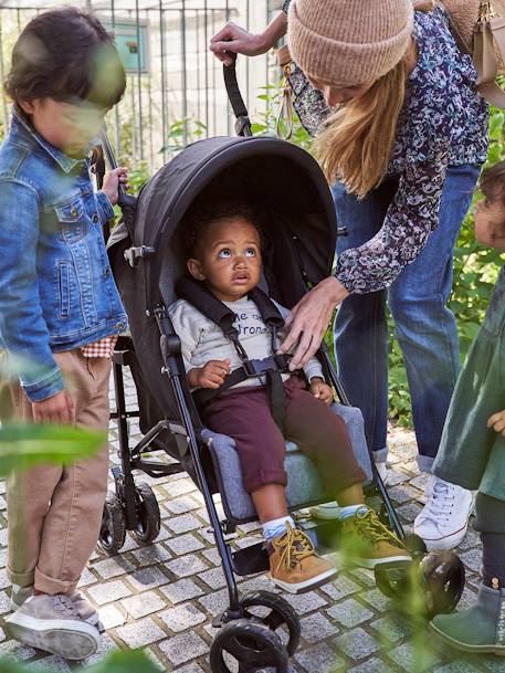 Poussette-canne multiposition  Facilcity 2 noir/gris 1 - vertbaudet enfant 