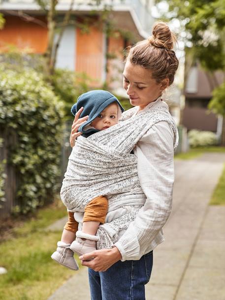 Echarpe de portage Cherry+gris chiné pucé+ivoire végétal+Léopard 9 - vertbaudet enfant 