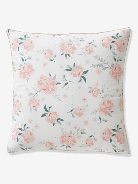 Parure housse de couette enfant et taie d'oreiller EAU DE ROSE écru / rose 3 - vertbaudet enfant 