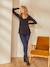 Jean de grossesse slim bandeau sans couture BRUT+DOUBLE STONE+Noir 1 - vertbaudet enfant 