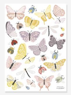 Linge de maison et décoration-Planche de stickers LILIPINSO -  Papillons et Insectes