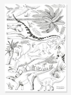 Linge de maison et décoration-Planche de stickers LILIPINSO - Dinosaures et Végétaux