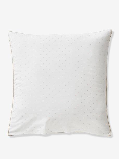Parure housse de couette enfant et taie d'oreiller EAU DE ROSE écru / rose 6 - vertbaudet enfant 