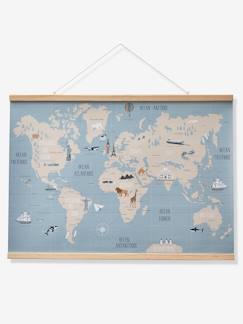 Linge de maison et décoration-Carte du Monde mappemonde murale papier