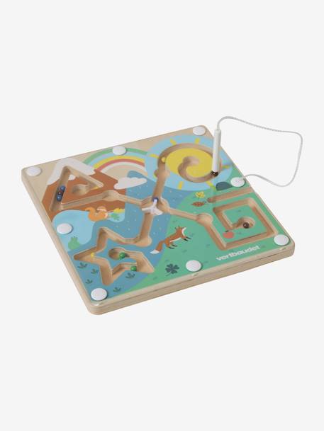 Labyrinthe à billes magnétique en bois FSC® multicolore 3 - vertbaudet enfant 