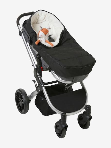 Chancelière poussette en toile déperlante noir 5 - vertbaudet enfant 