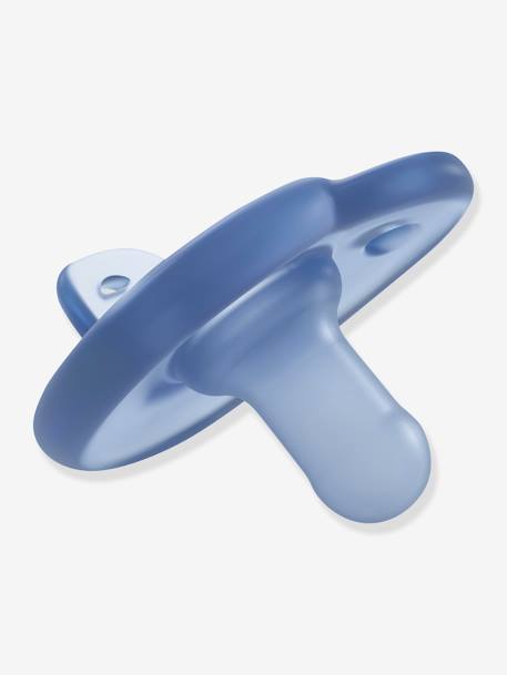 Lot de 2 sucettes nouveau-né Philips AVENT Soothie C½ur Bleu clair + bleu 3 - vertbaudet enfant 
