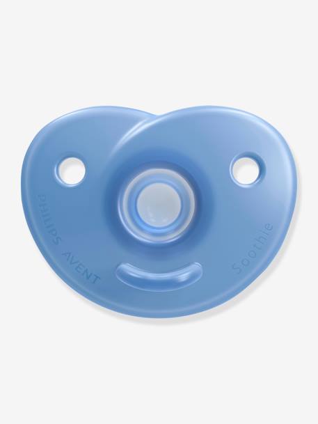 Lot de 2 sucettes nouveau-né Philips AVENT Soothie C½ur Bleu clair + bleu 8 - vertbaudet enfant 
