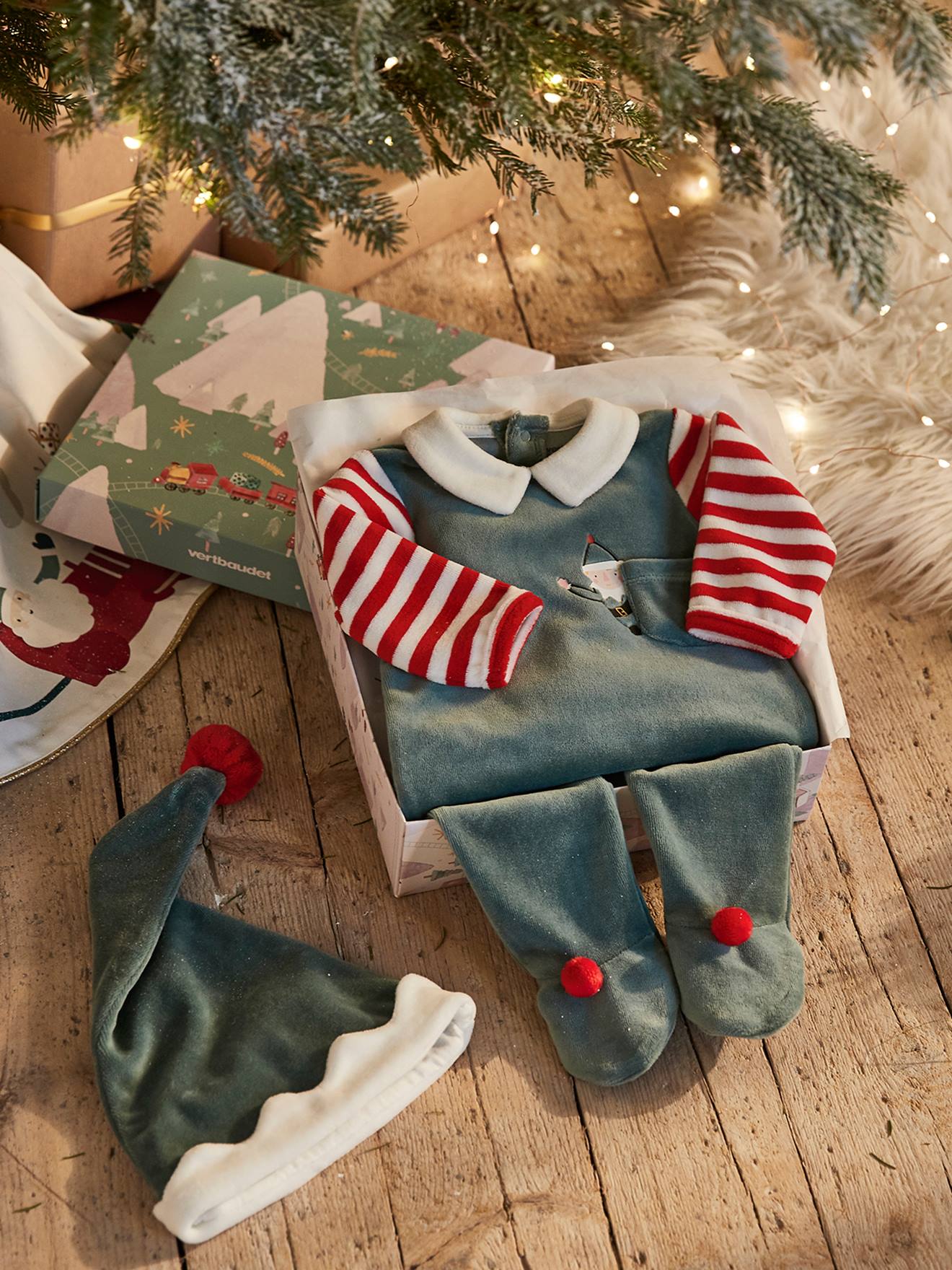 Grenouillère Bébé Noël - Pyjama Fête Avec Motifs - Taille 0-24 Mois - Cadeau De Naissance Idéal - 7