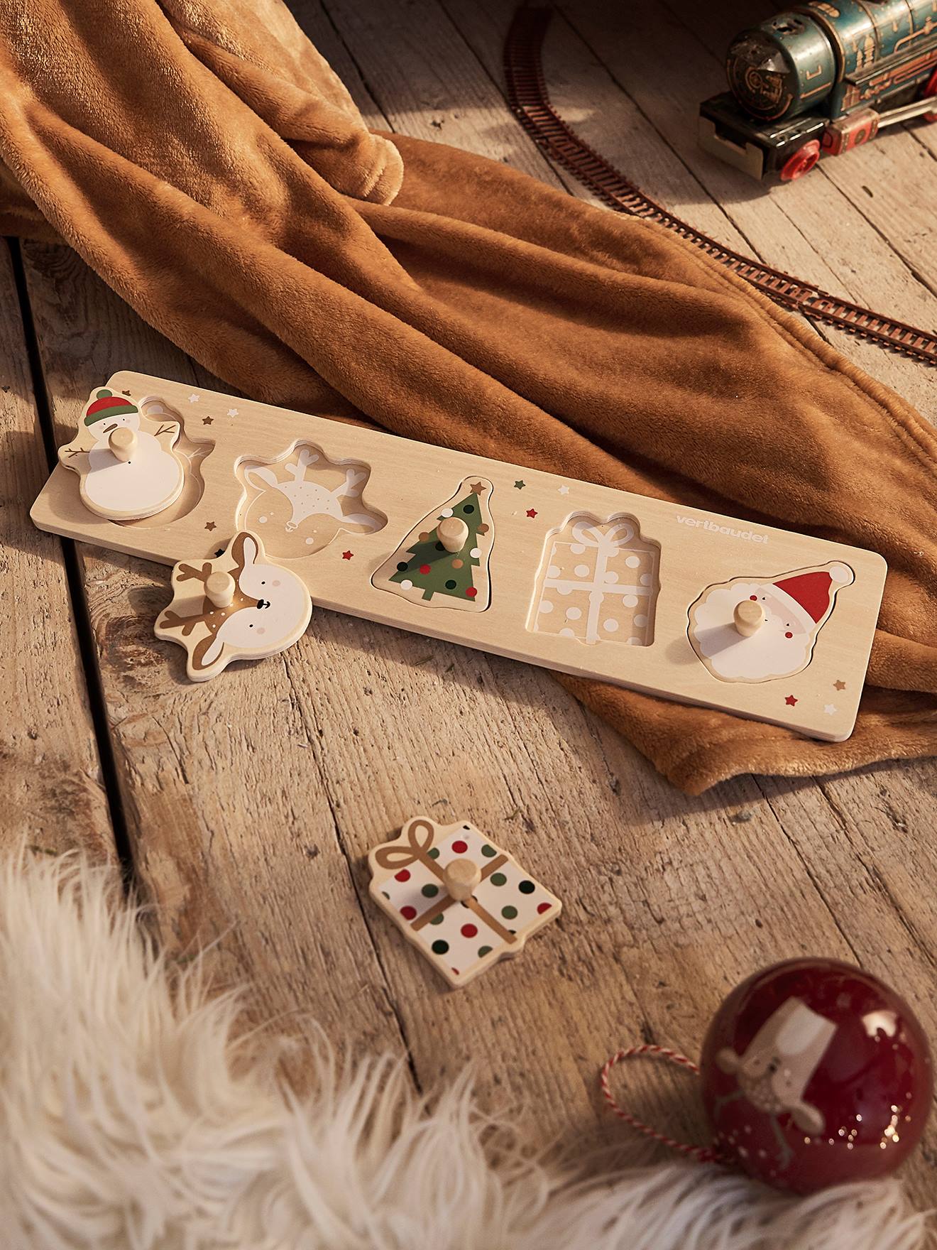 Puzzle Lettres En Bois Vertbaudet - Alphabet à Encastrer Pour Enfants Dès 2 Ans | 26 Pièces Colorées | Apprentissage Ludique