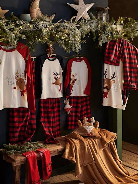 Pyjama Noël homme / Pyjama famille Beige / carreaux 4 - vertbaudet enfant 
