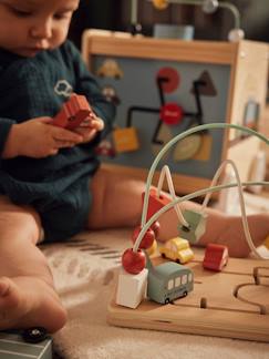 Idées cadeaux bébés et enfants-Labyrinthe boulier EN VOITURE SIMON en bois FSC®