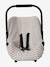 Housse élastiquée pour siège coque 0+ rayé beige+rose thé 5 - vertbaudet enfant 