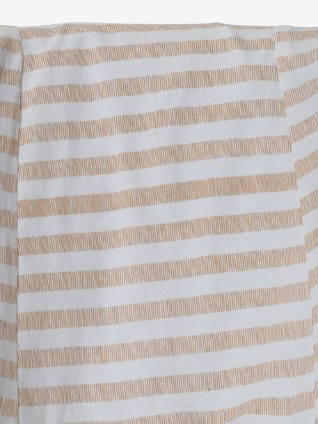 Housse élastiquée pour siège coque 0+ rayé beige+rose thé 4 - vertbaudet enfant 