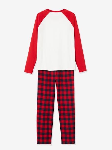 Pyjama Noël femme / Pyjama famille Oeko-Tex® Beige avec anim et bas à carre 5 - vertbaudet enfant 