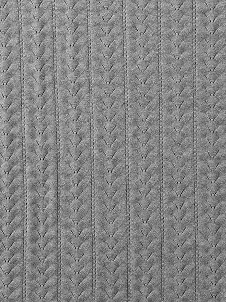 Couverture bébé en tricot gris chiné 2 - vertbaudet enfant 